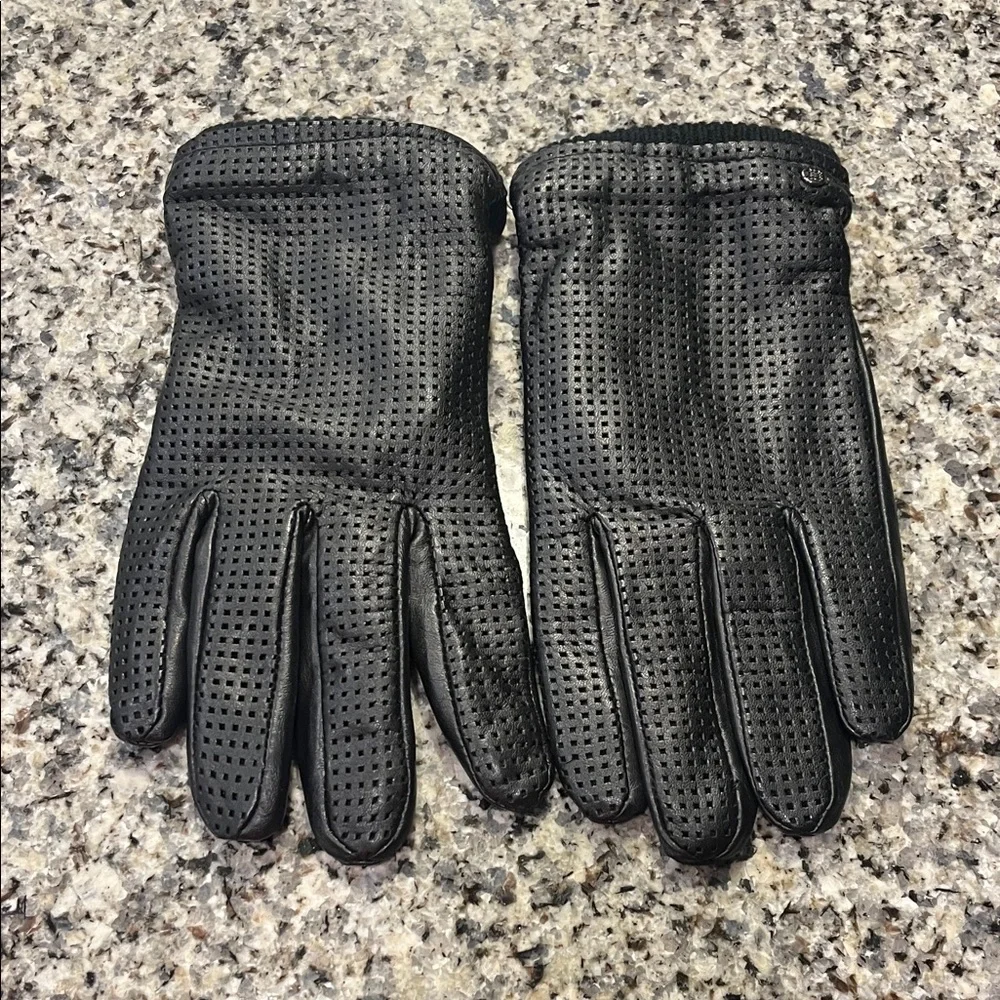 Leather Gloves Perfed black new Mens Size XL